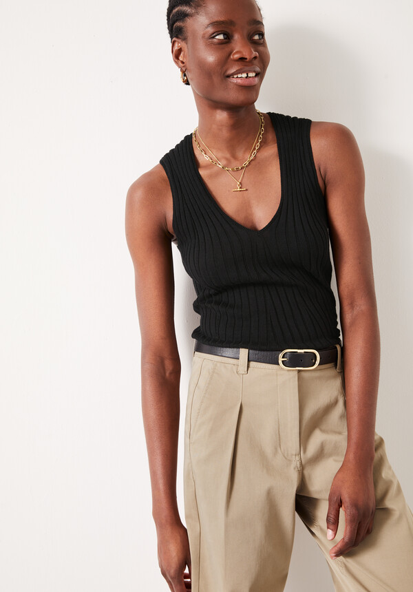Suri Knitted Rib Vest Top