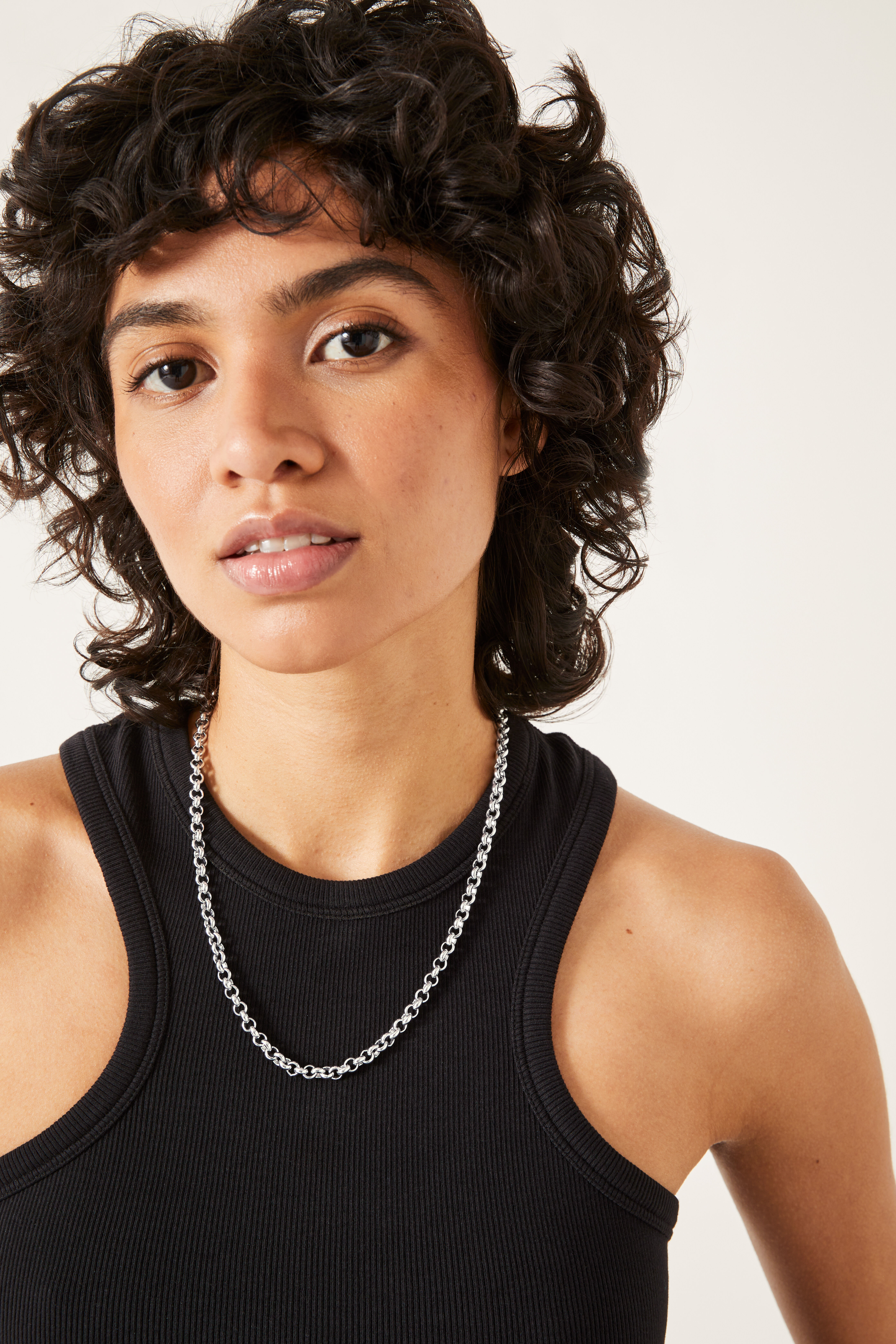 Rolo link necklace discount
