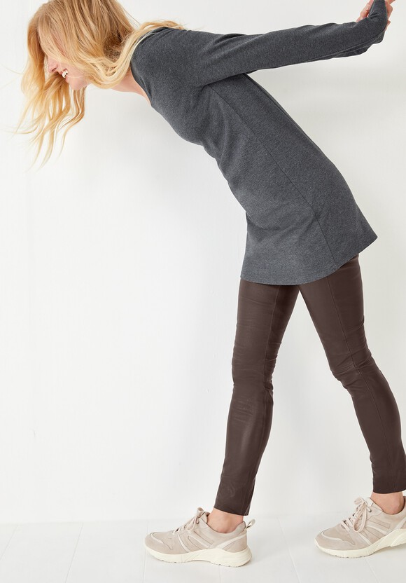 Longline Stretch-Cotton T-Shirt