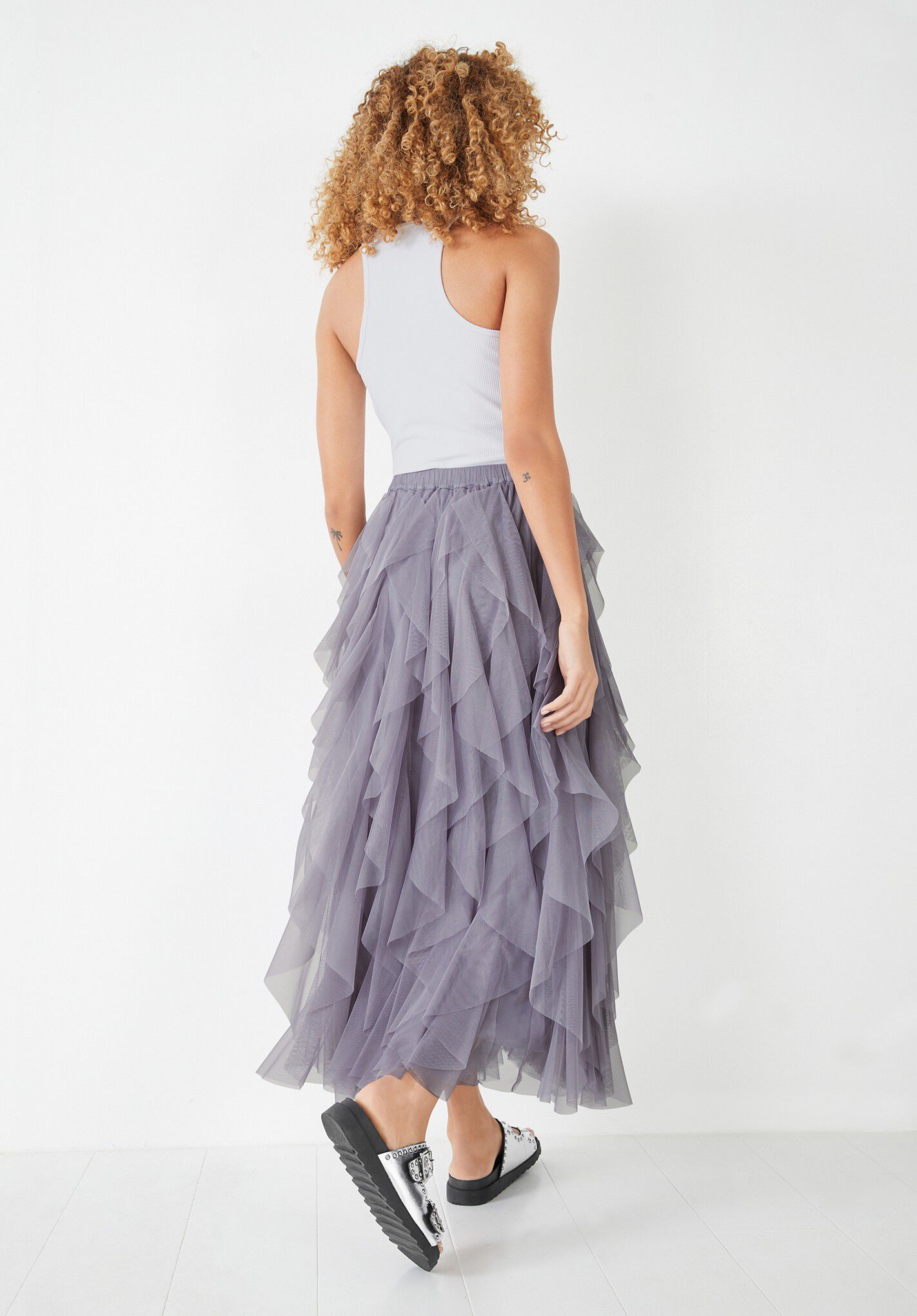 Tulle midi skirt sales 7 little words