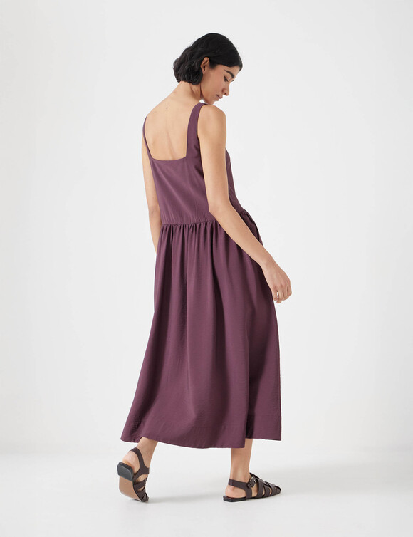 Air Flow Square Neck Midi Ballerina Dress
