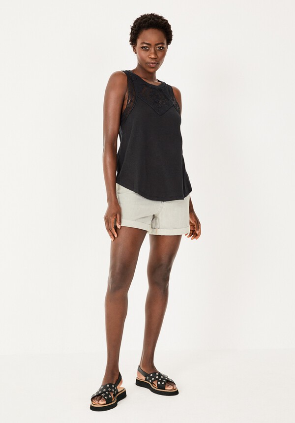 Narin Crochet Jersey Vest