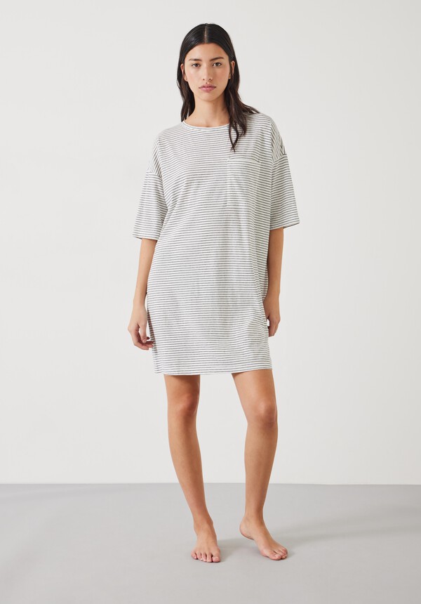 Ezra Striped Jersey Nightdress