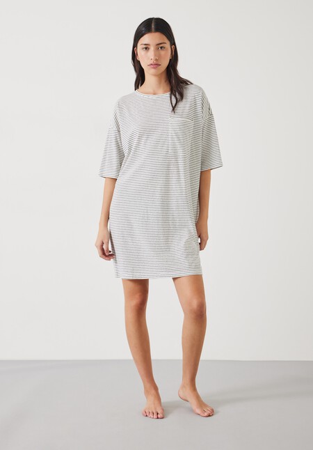 Ezra Striped Jersey Nightdress
