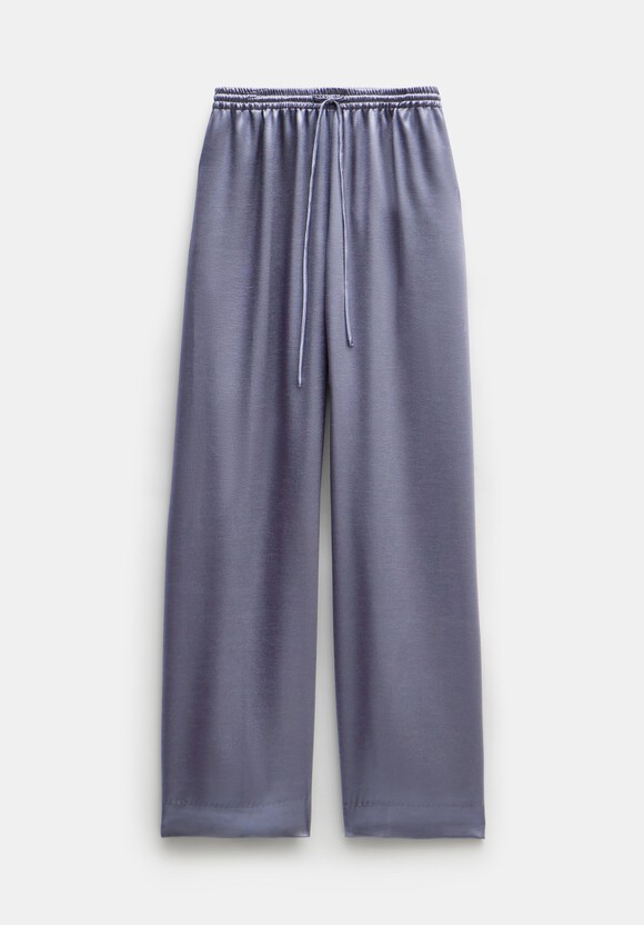 Aurora Satin Wide Leg Trousers