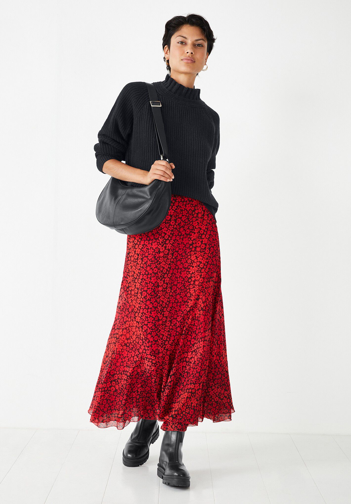 Long floral deals skirt 8x10