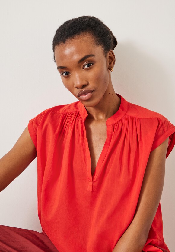 Viola Sleeveless Cotton Shirt