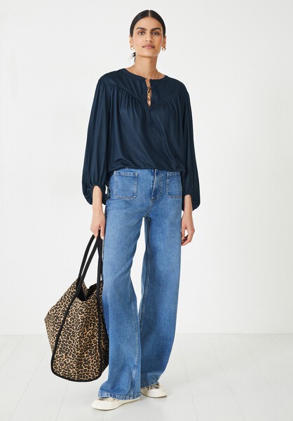 Jill Button Jersey Top