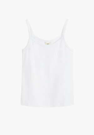 Shauna Thin Strap Ribbed Vest