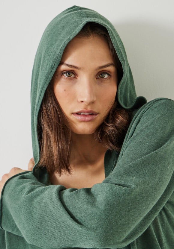 Reese Linen Blend Knitted Hoodie