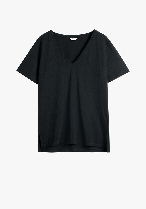 Kali Cotton Slub V-Neck T-Shirt