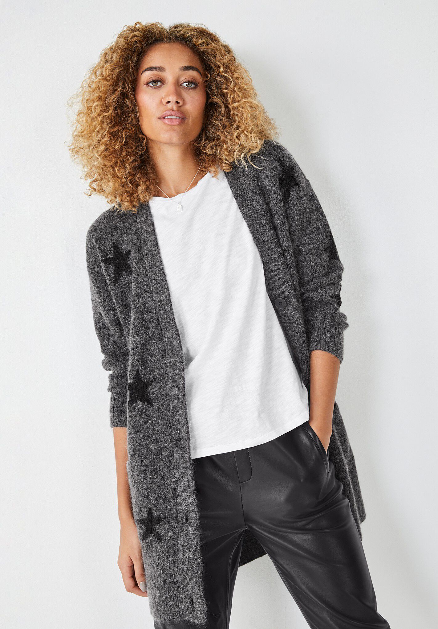 Laney Longline Star Cardigan