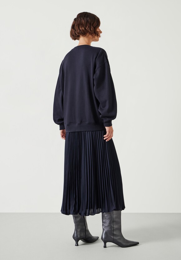 Gabriela Pleated Skirt Sweatshirt Dress