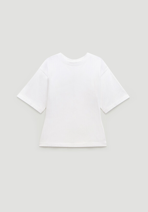Zip Back Cotton T-Shirt