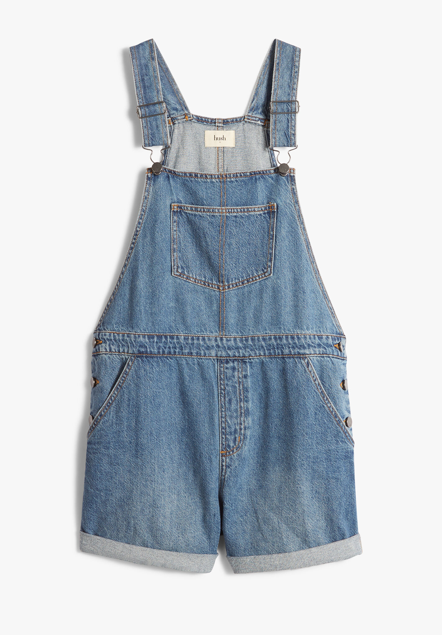 Jasmine Relaxed Short Dungarees Light Authentic Blue hush