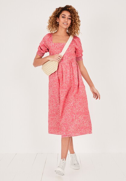 Eden Square Neck Midi Dress