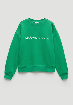Moderately Social Graphic Sweatshirt