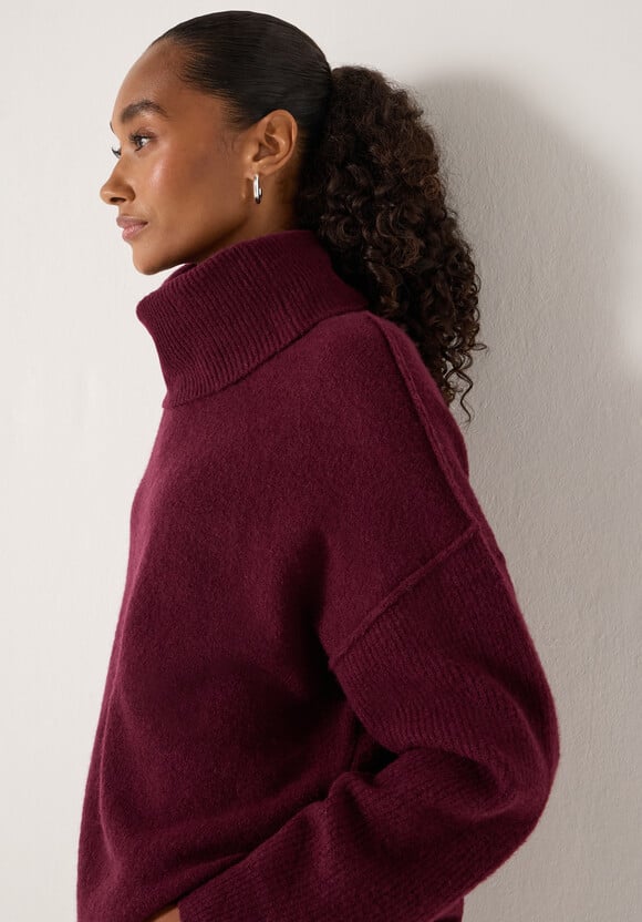 Meryl Wool Blend Roll Neck Jumper