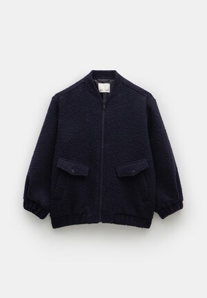 Aiden Bouclé Bomber Jacket