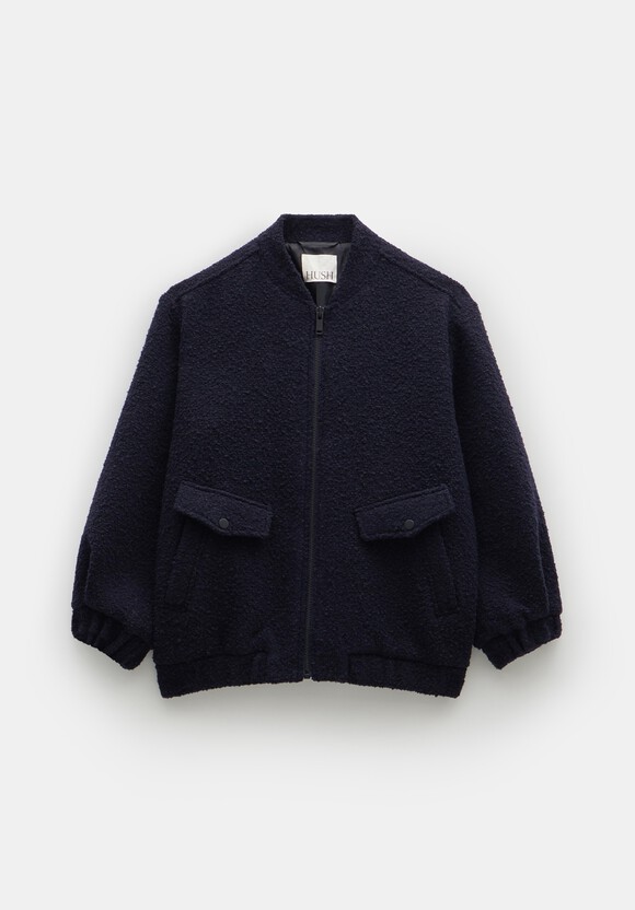 Aiden Bouclé Bomber Jacket