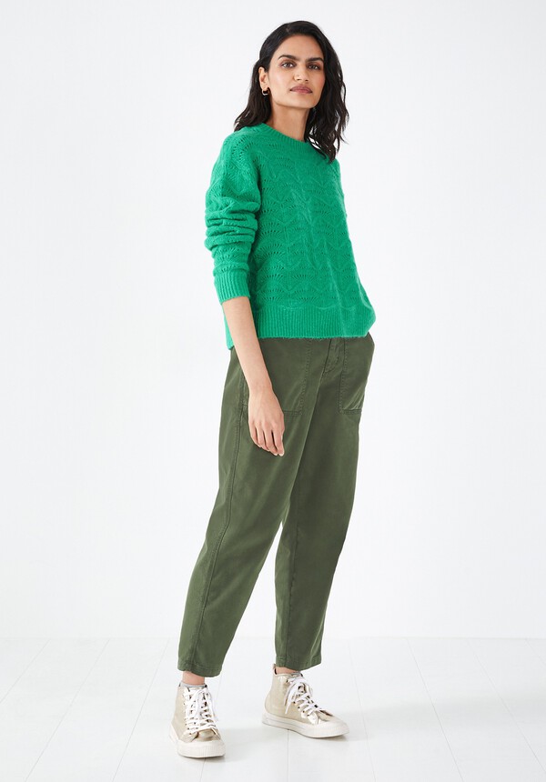 Ava Textured Stitch Crew Jumper