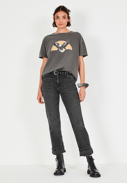 Rainbow Eagle Boyfriend T Shirt
