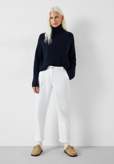 Aven Raglan Roll Neck Wool Blend Jumper