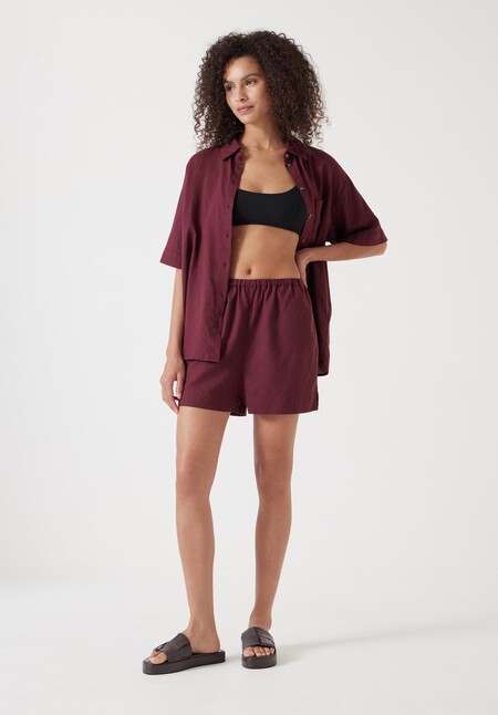 Lana Linen Blend Shorts