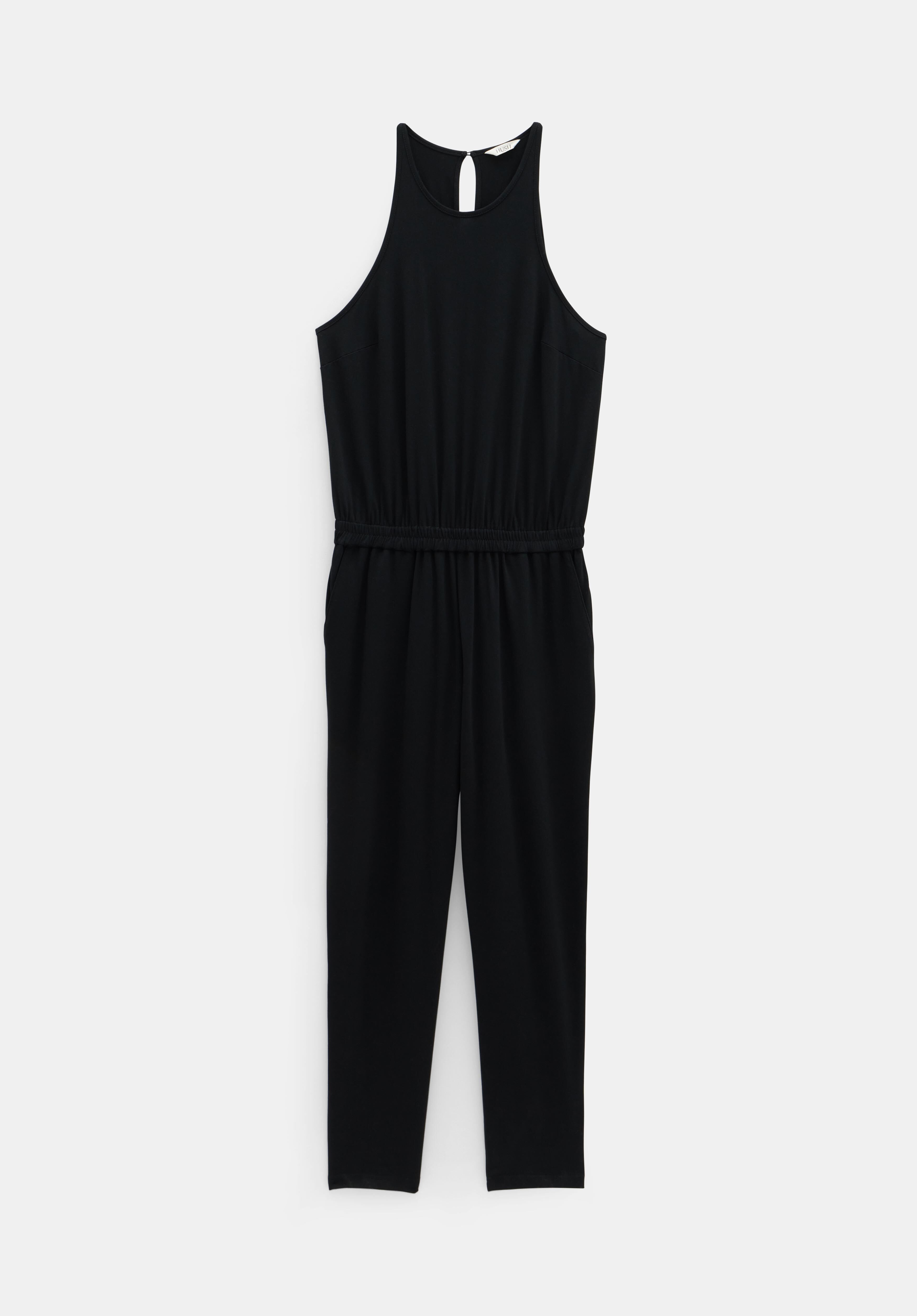 Racer Back Jersey Jumpsuit Black hush