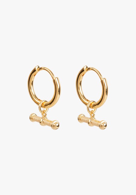 Rosie T Bar Hoop Earrings