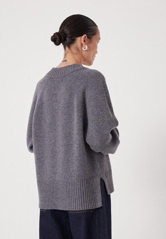Erica Merino Wool V Neck Jumper