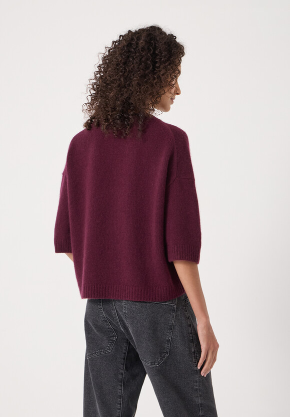 Short Sleeve Chunky Cashmere Tee