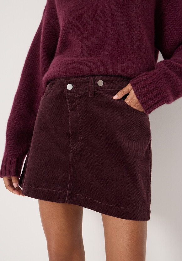 Cotton Cord Mini Skirt