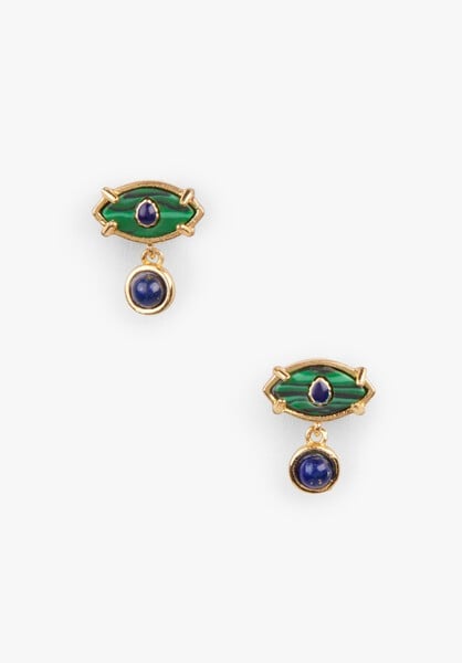 Evil Eye Semi Precious Earrings
