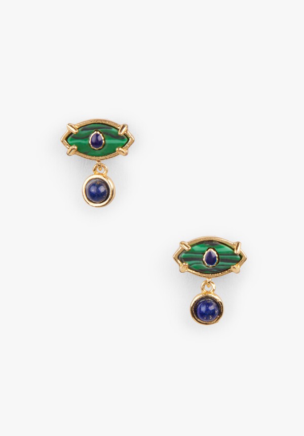 Evil Eye Semi Precious Earrings