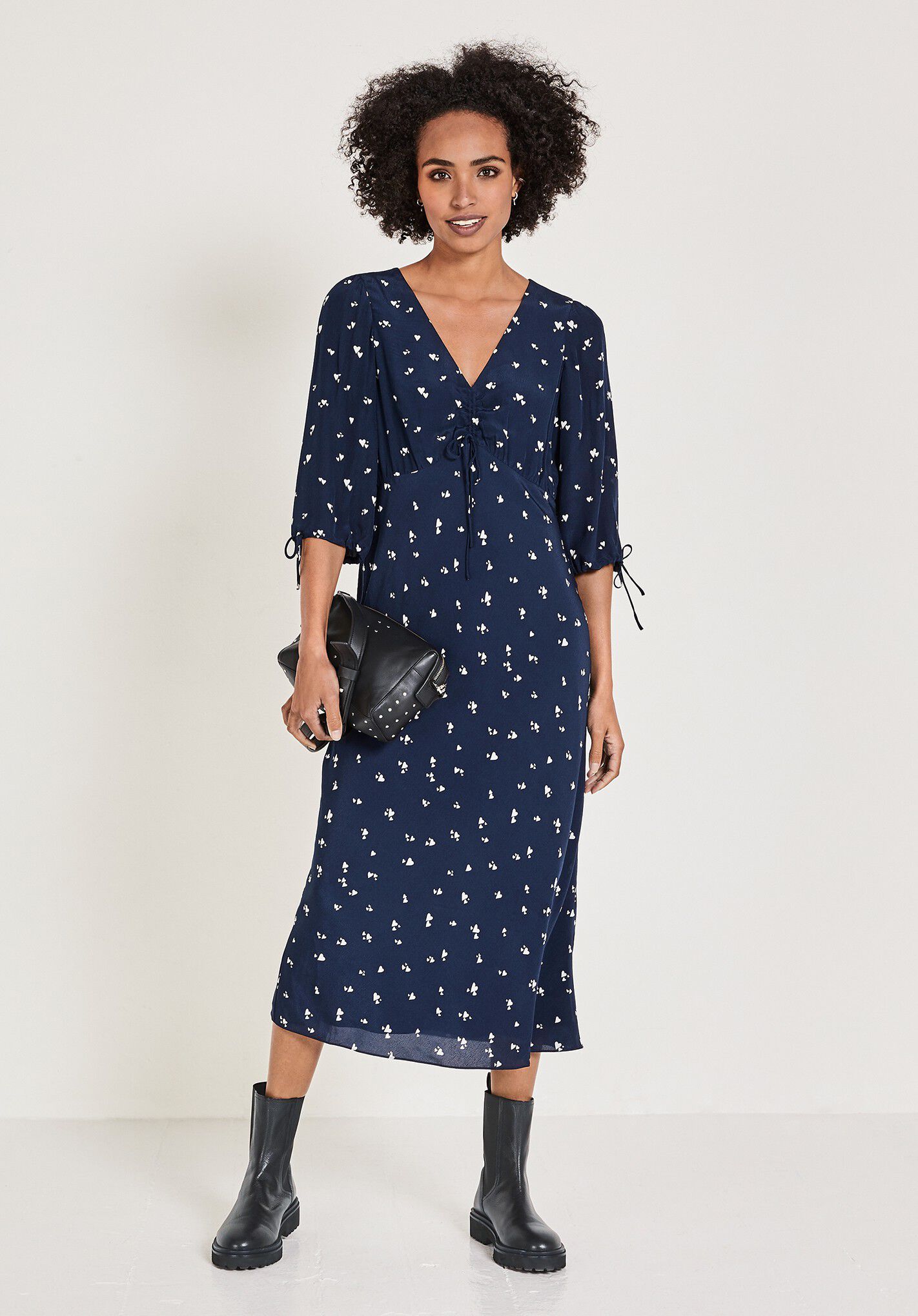 lianne printed shirt dress