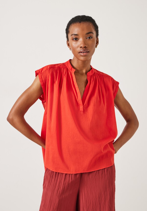 Viola Sleeveless Cotton Shirt