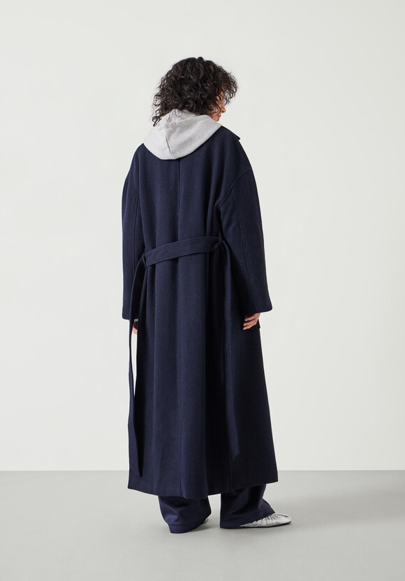 Kaitlin Wool Blend Herringbone Coat