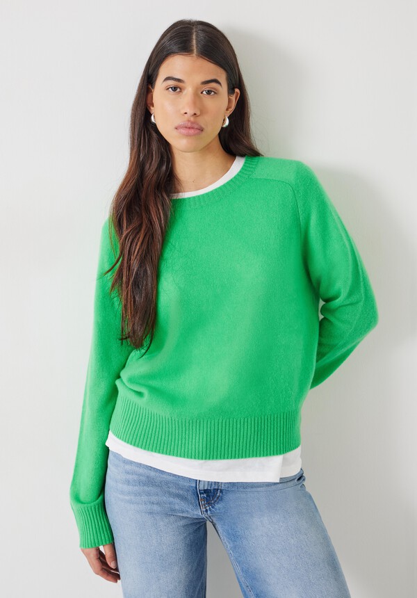 Charlie Saddle Shoulder Cashmere Jumper