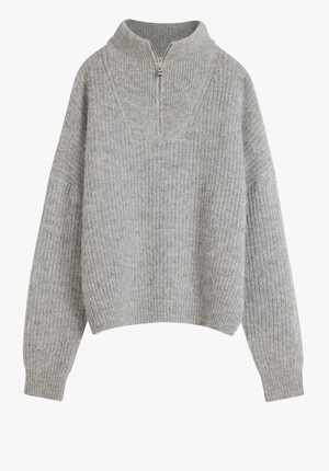 Dalia Half Zip Wool Blend Jumper