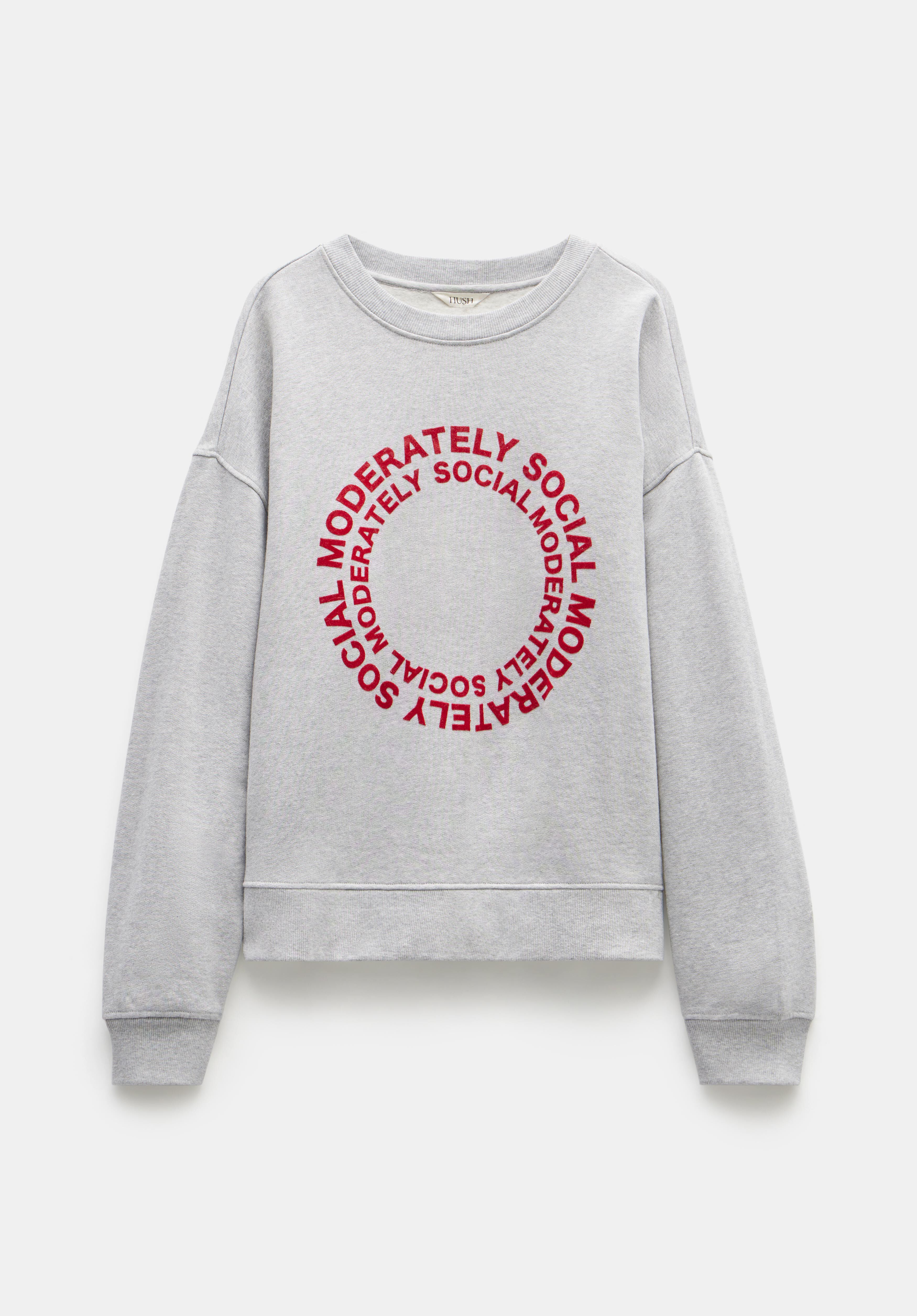 Gray graphic sweatshirt online
