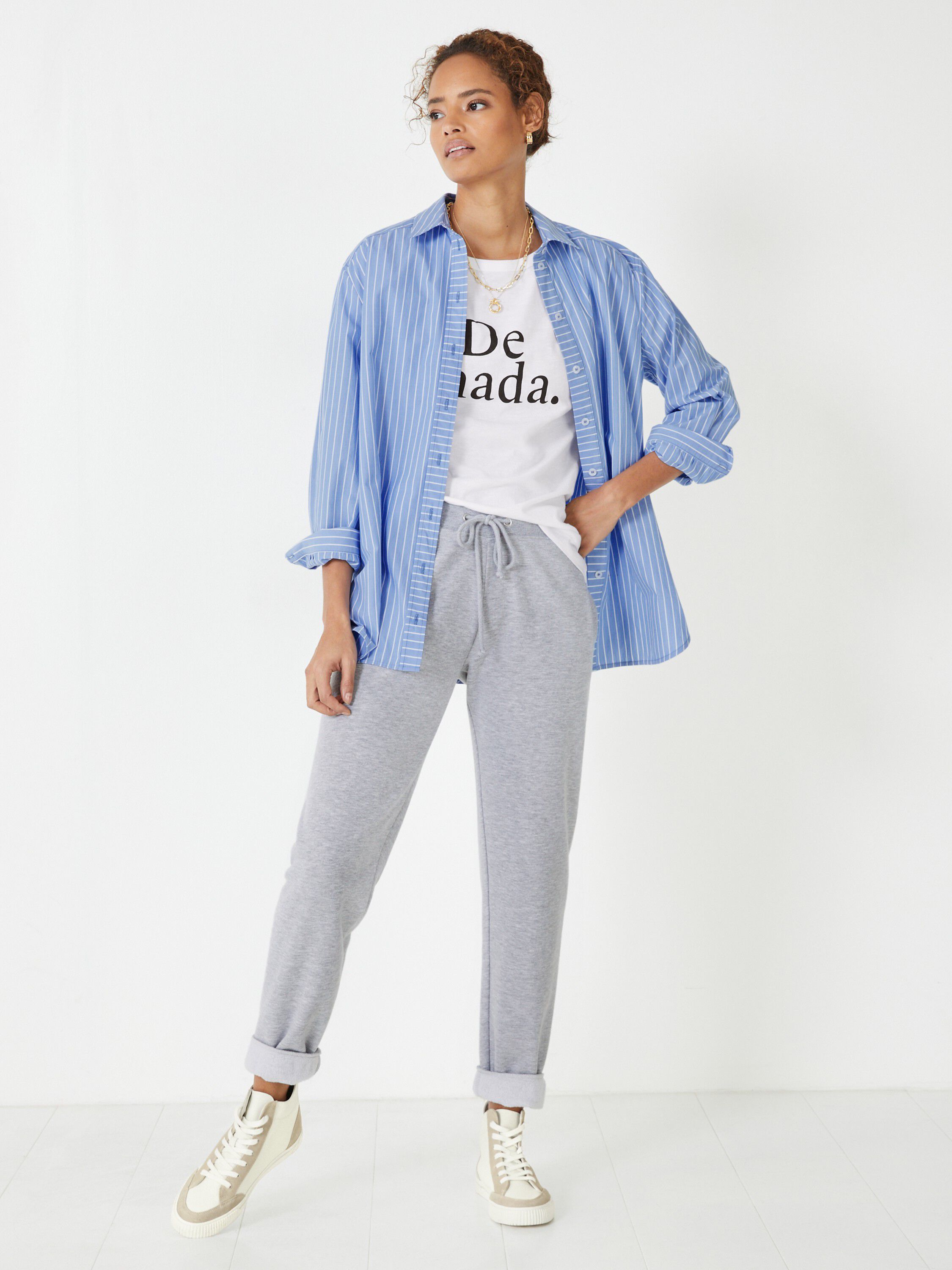 Hush shop striped joggers