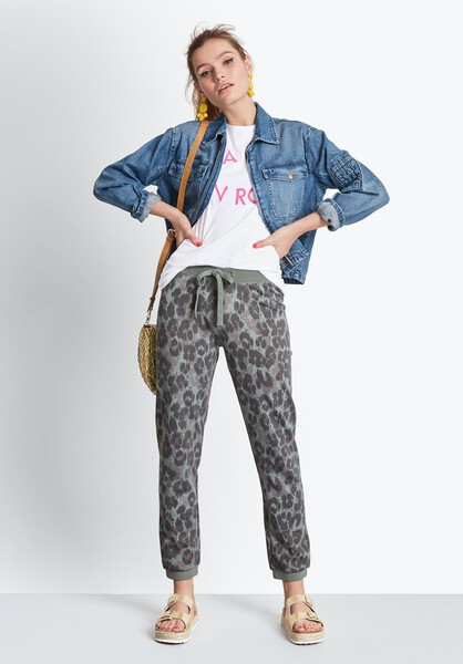 Loop Back Printed Joggers