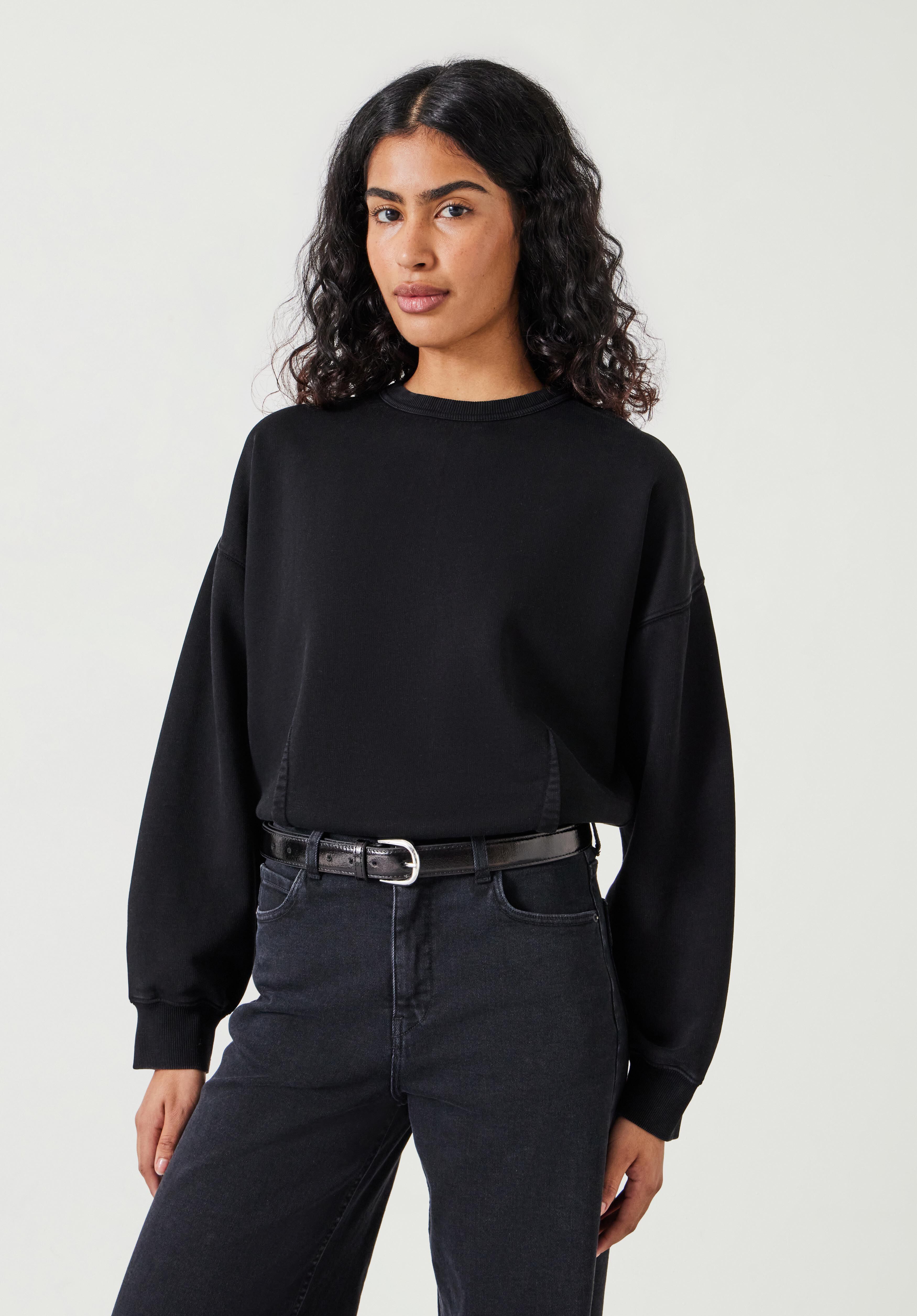 Blair Dart Detail Sweatshirt Washed black hush