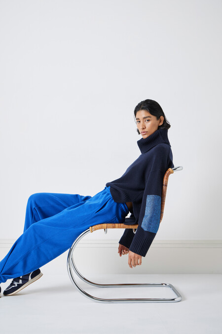 Livvy Merino Wool Detachable Roll Neck Jumper
