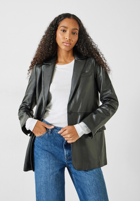 Leather Blazer