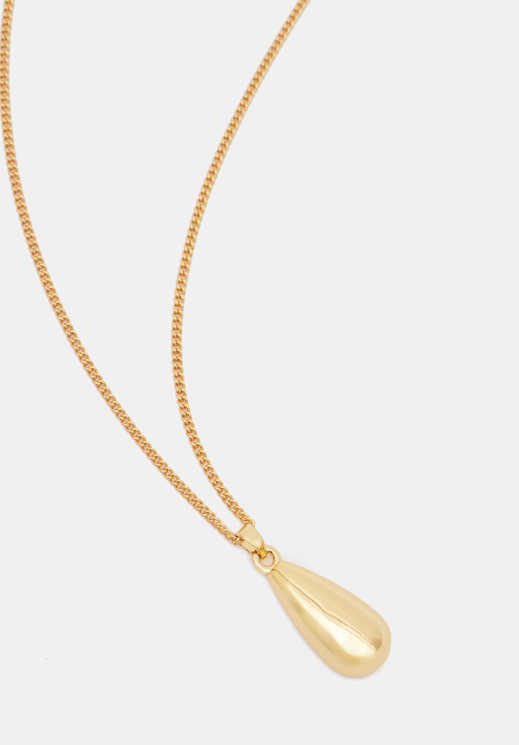 Teardrop Pendant Chain Necklace