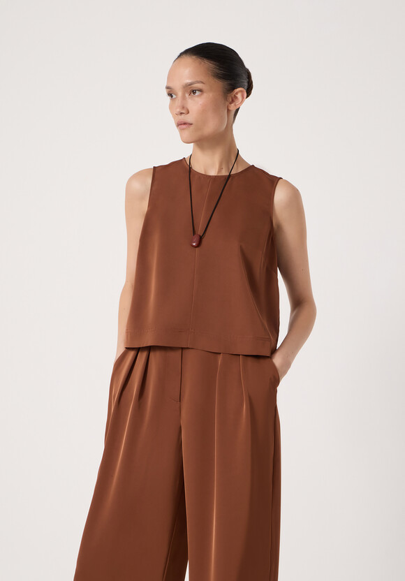 Vera Satin Shell Top