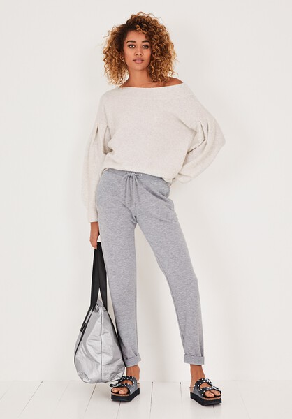 Off-The-Shoulder Pleated Jumper
