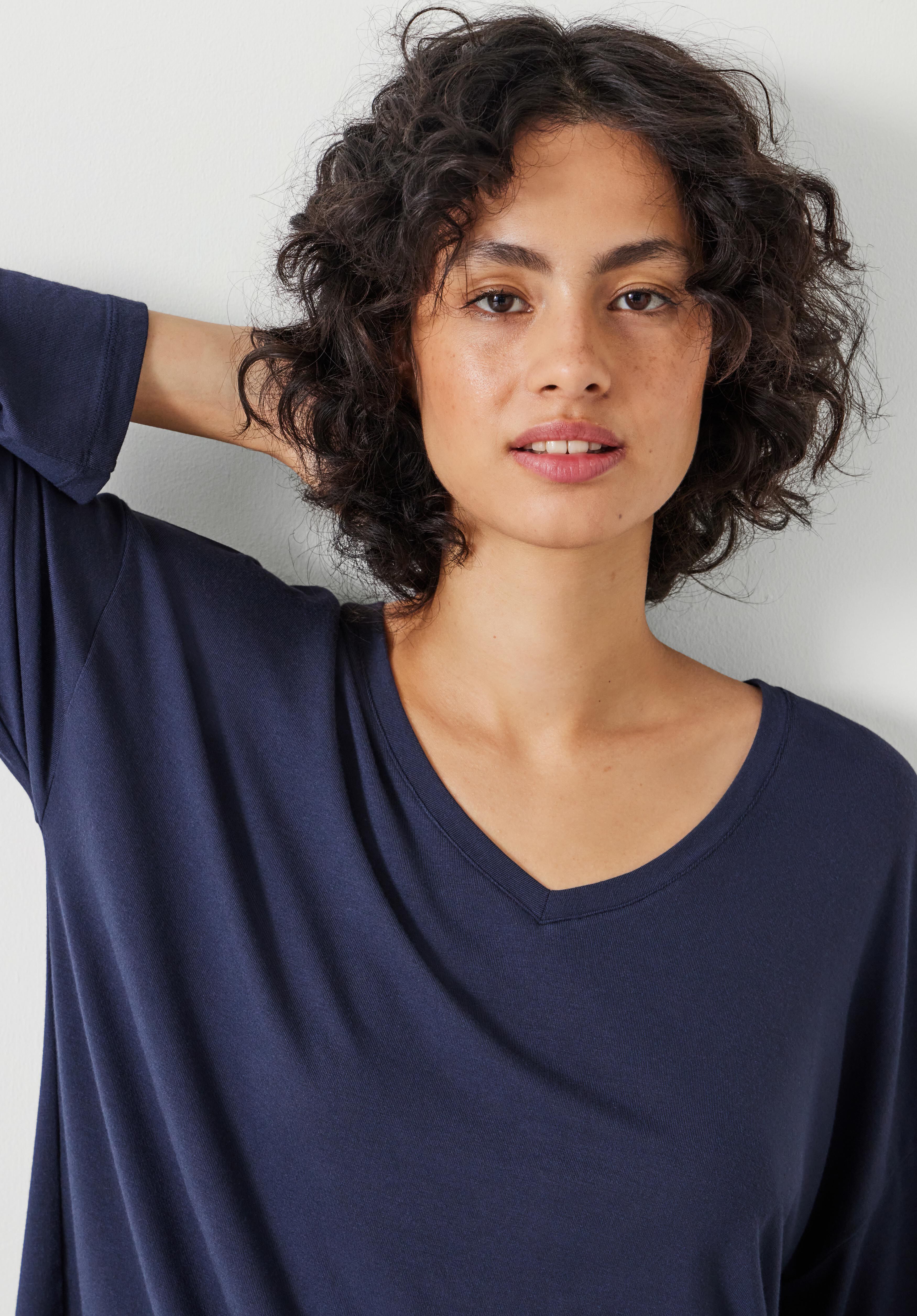 Nox Jersey V Neck Pyjamas Navy hush